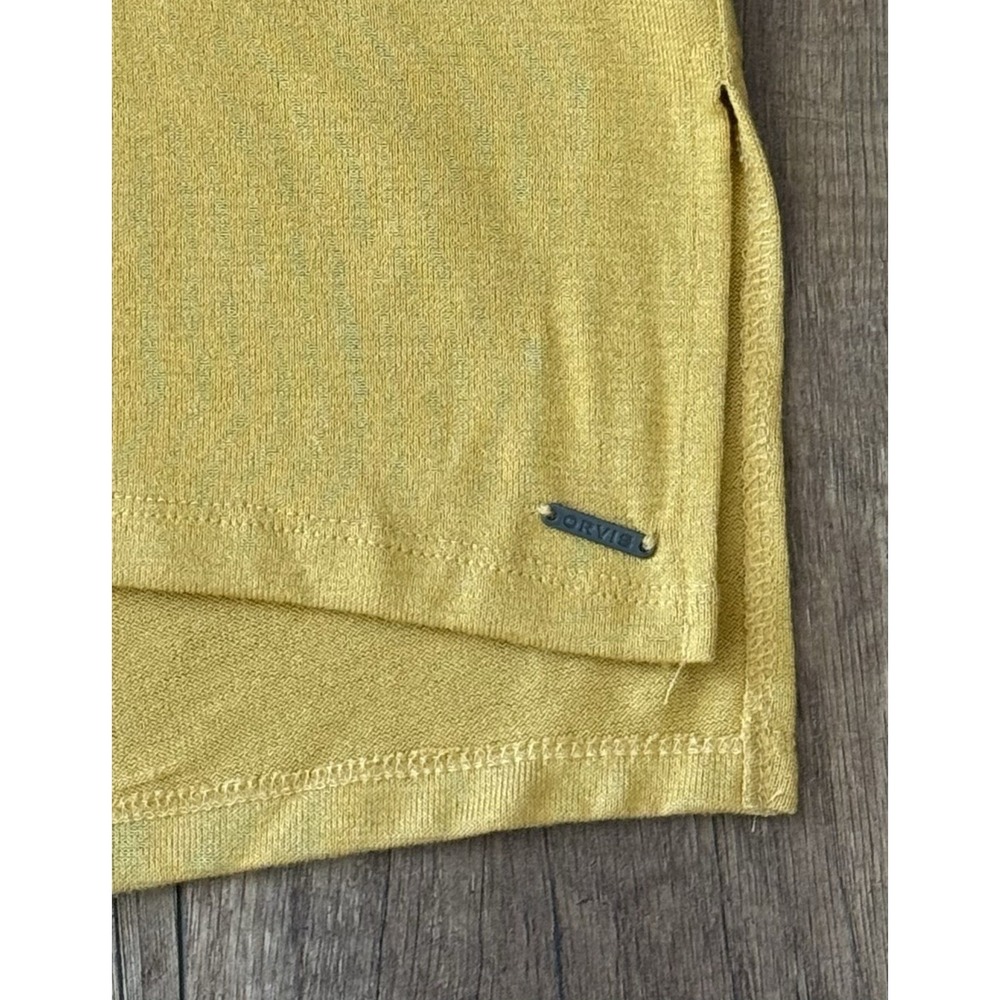 NWT ORVIS Women's Mustard Yellow V-Neck Short Sleeve Knit Casual Top Size XL - Picture 9 of 14